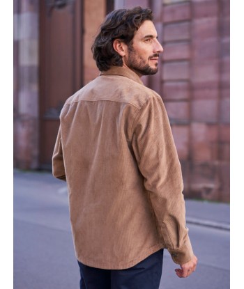 Sur-chemise Zach corduroy beige 50% de réduction en Octobre 2024