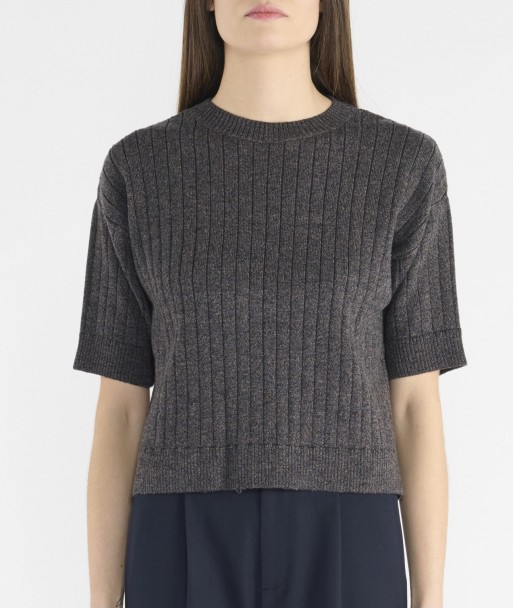 Pull ALFREDO brun mouliné store