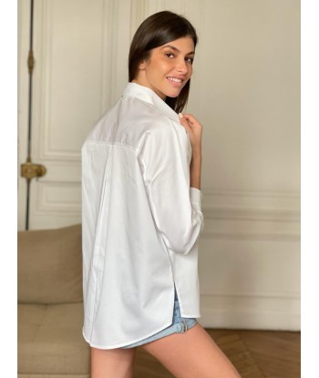 Chemise Boyfriend Blanche Andrea Lev Venez acheter