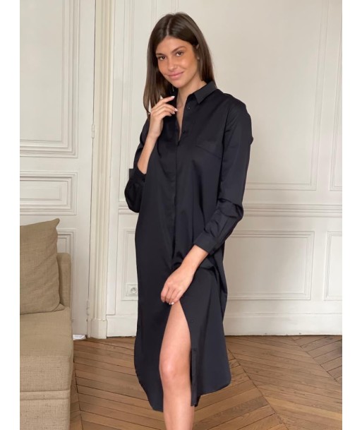 Robe Chemise Noire Andrea Lev Véritable concentré