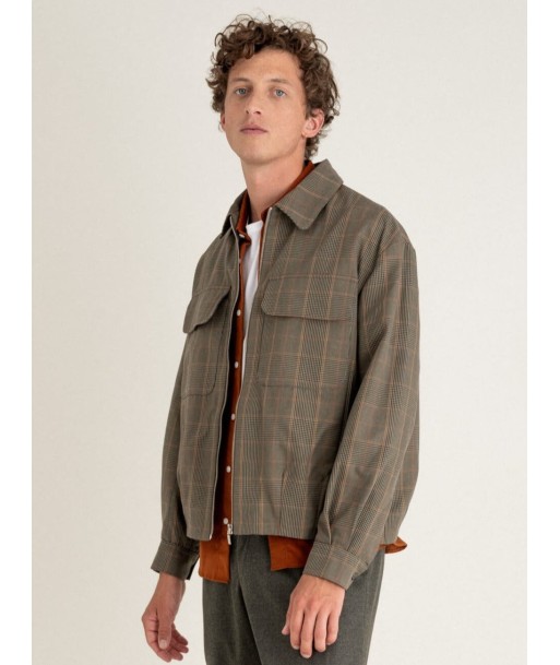 Veste Kinsale Brown checks Dans la société mordern