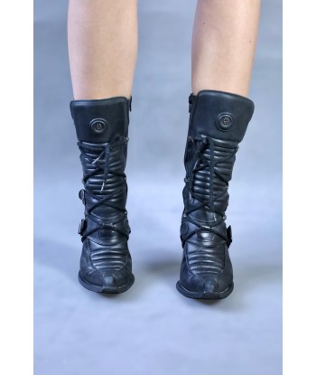 Bottes pointues noire New Rock les muscles