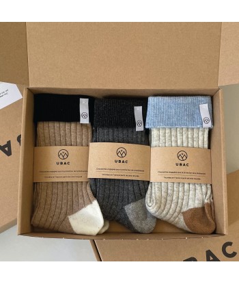 Coffret chaussettes laine recyclée solde