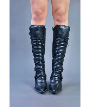 Bottes pointues noire New Rock pour bénéficier 