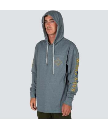 Tippet Pocket Hood Blue Tech Tee de votre