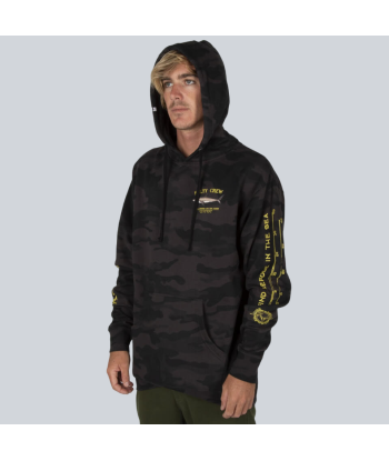 Bruce Hood Fleece - Black/Camo JUSQU'A -70%! 