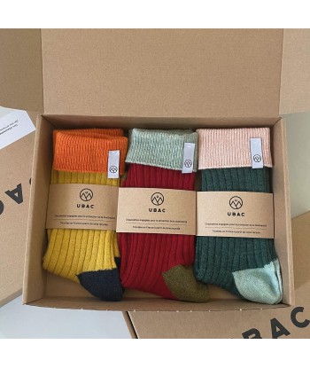 Coffret chaussettes laine recyclée solde