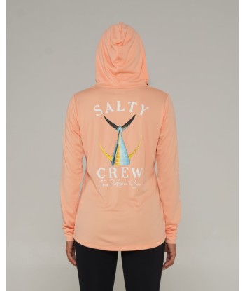 Tailed Hooded Sun Shirt - Apricot du meilleur 