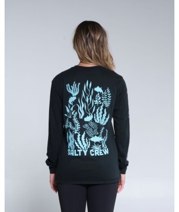 Kelp Forest Boyfriend L/S Tee - Faded Black Toutes les collections ici