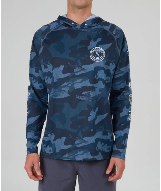 Palomar 2 Pinnacle Hood - Blue Camo UPF 50+ store