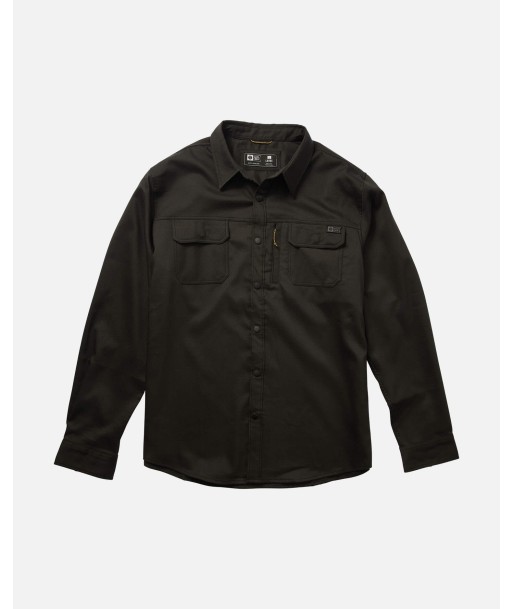 Fathom L/S Tech Flannel - Solid Black À commander