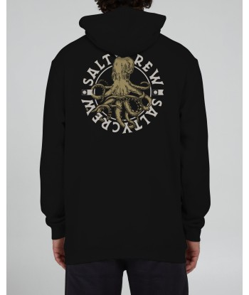 Tentacles Hooded Fleece - Black la colonne vertébrale