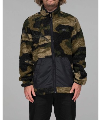 Swellter High Pile Sherpa Zip - Camo destockage