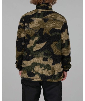 Swellter High Pile Sherpa Zip - Camo destockage